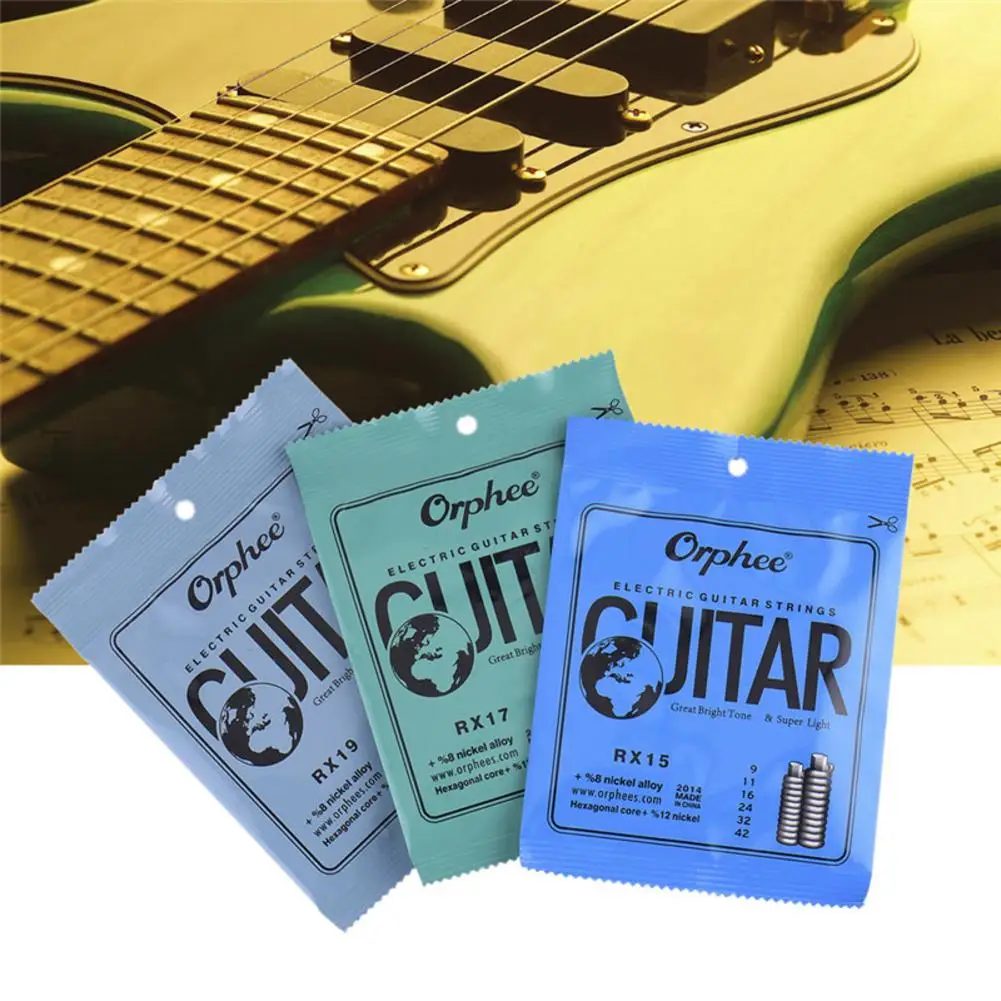 RX15/009 RX17/010 RX19/011 Electric Guitar Strings Hexagonal Carbon Steel Phosphor Bronze Wire Parts | Спорт и развлечения