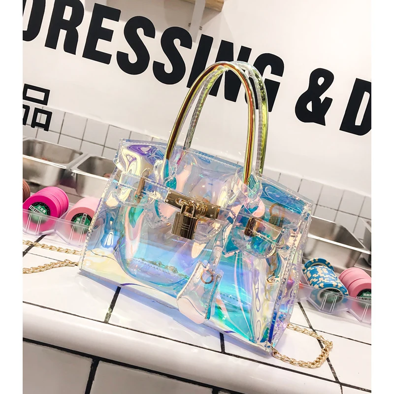 Sac основной Femme прозрачная сумка из ПВХ Мини через плечо для женщин 2019 клатч
