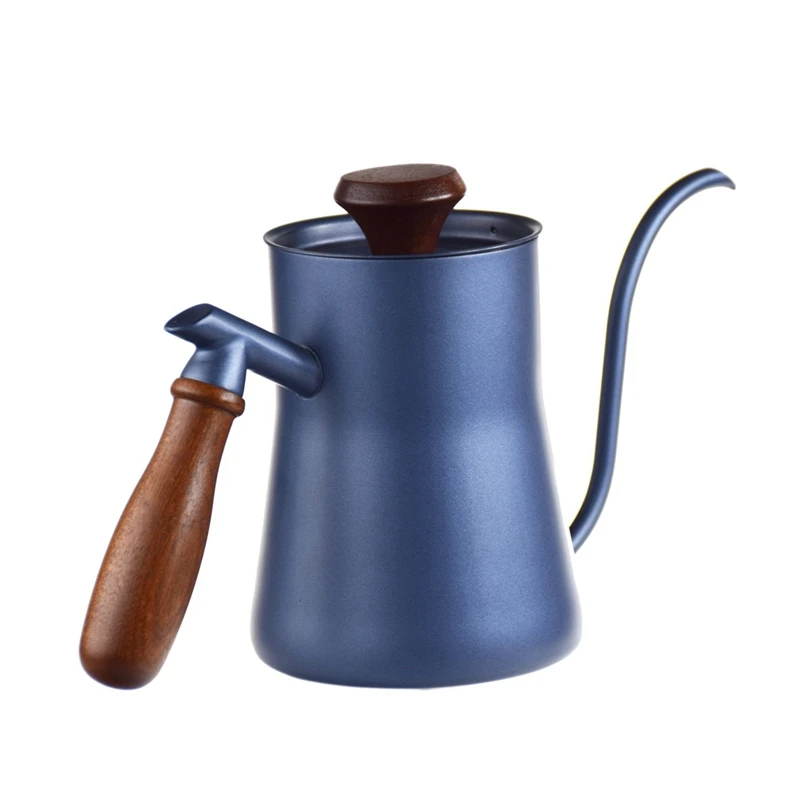 

550ml Stainless Steel Coffee Kettle Gooseneck Spout Teapot with Thermometer Long Narrow Spout Coffee Pot Pour-Over Kettle