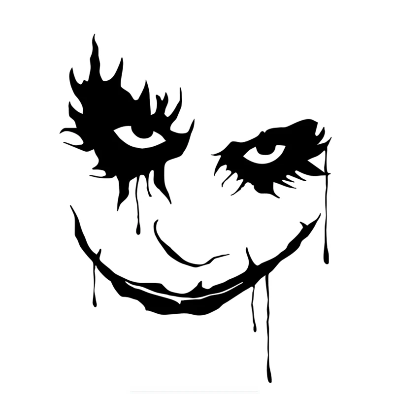 

Dawasaru Joker Face Why So Serious Car Sticker Personalized Decal Laptop Suitcase Motorcycle Auto Accessories PVC,15cm*11cm