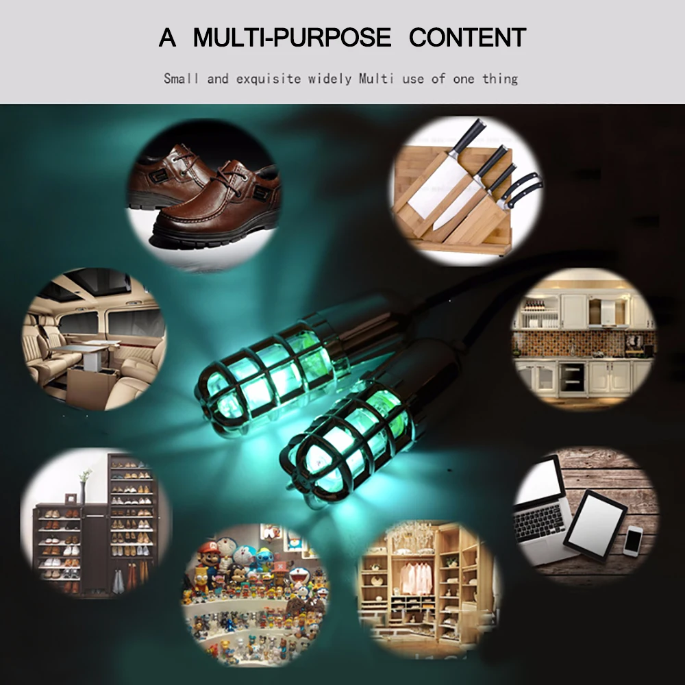 

Shoes UV Medical Sterilizer Light Dryer Warmer Deodorizer Dehumidify Sterilizer Reset Switch Ultraviolet Ozone Sterilization