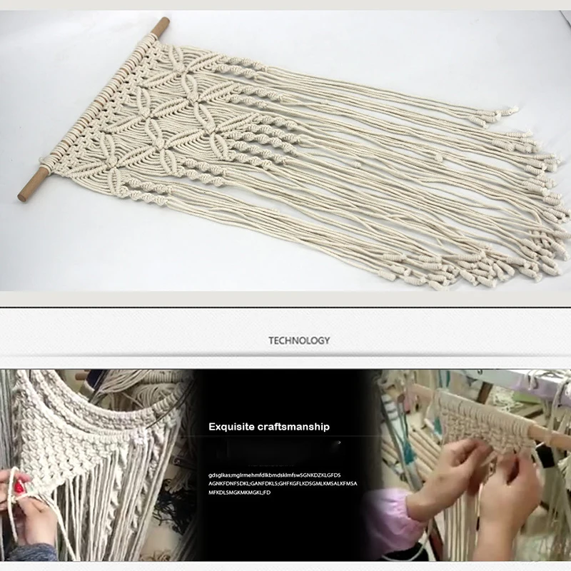 Гобелен из макраме настенные подвесные гобелены тканые обои в стиле бохо