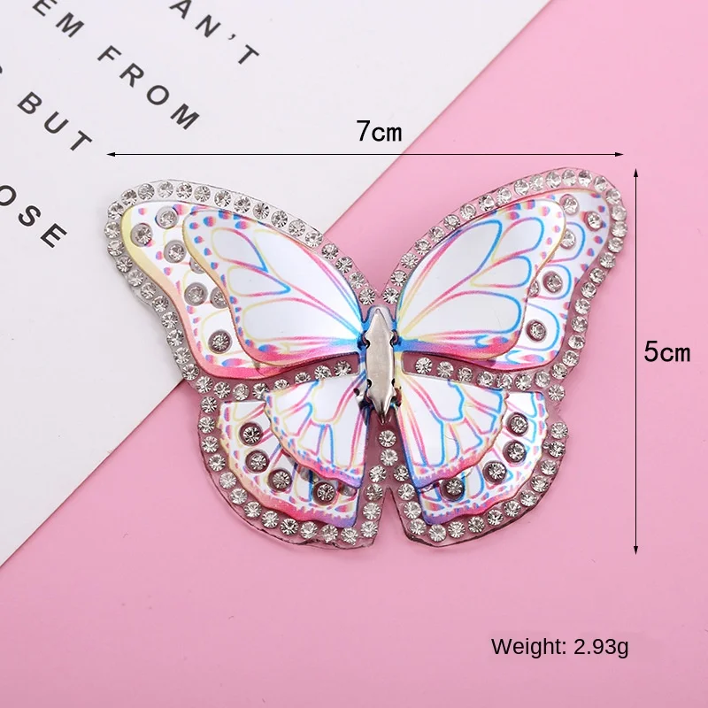 3D хрустальные стразы в виде бабочек s патчи для утюга одежды горячей фиксации