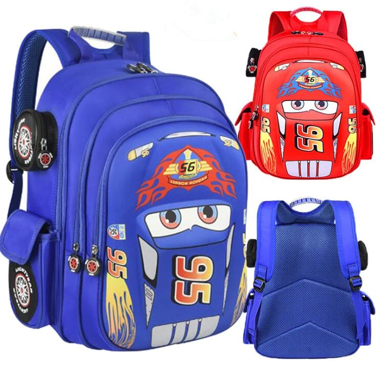 Disney Children Cartoon 3D Car School Bags Boys Girls Primary Backpack Kids Kindergarten Schoolbags | Багаж и сумки