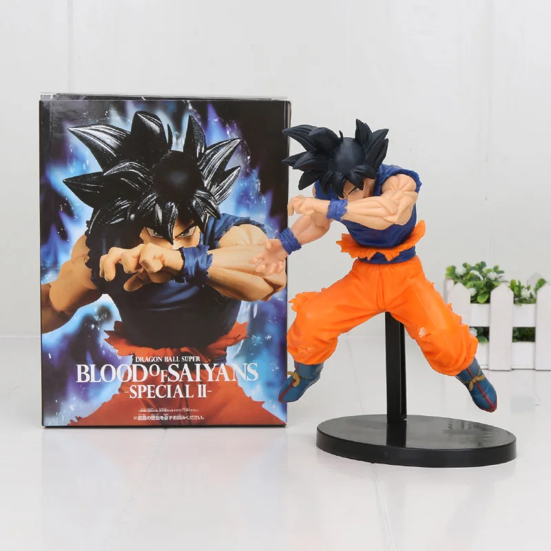 18 см Dragon Ball Супер крови Saiyans Son Goku Ultra Instinct ПВХ фигурки аниме Dragon Ball Z Goku модель игрушки