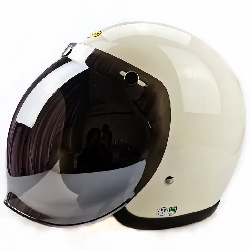 

TTCO ECE Certification Brand Japan Glass Fiber Vintage Retro Motorcycle Open Face Helmet Motorbike Riding Small Shell