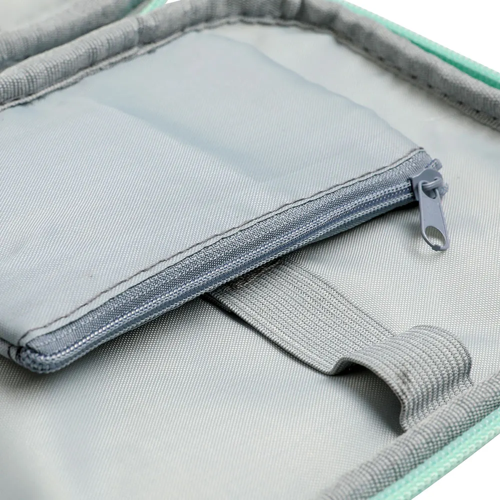 

Antique Print Knitting Bag Square Shaped Needlework Thread Organizer Hooks and Knitting Accessories Zipper Yarn Storage Bag