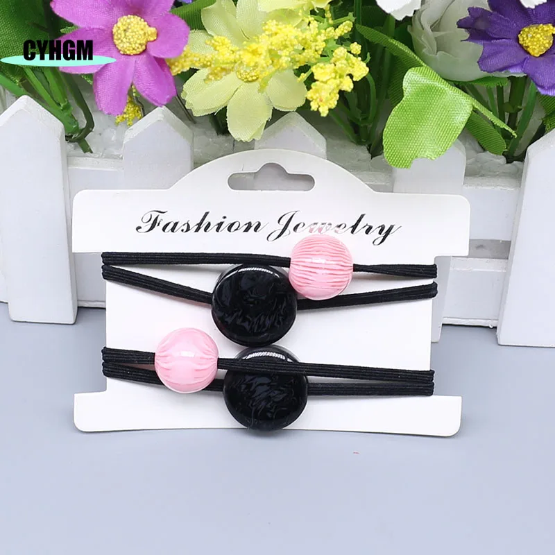 New Fashion korean amber Hair rope Accessories hair ties for Women elastic bands scrunchie Girls Band A02-5 |