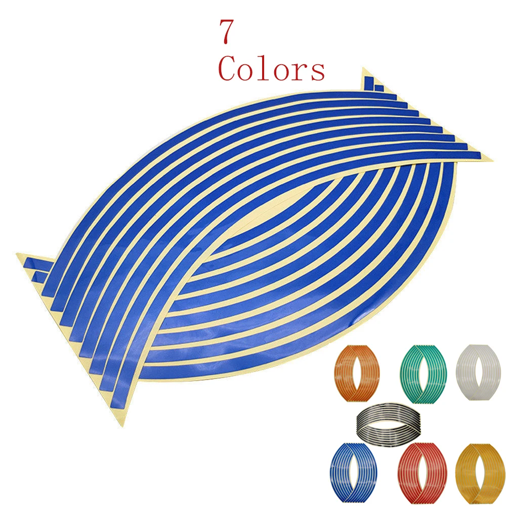 16 шт. светоотражающие наклейки на колесные шины для Мотоцикла Suzuki GSXR750 VZ800 RM85 RM125