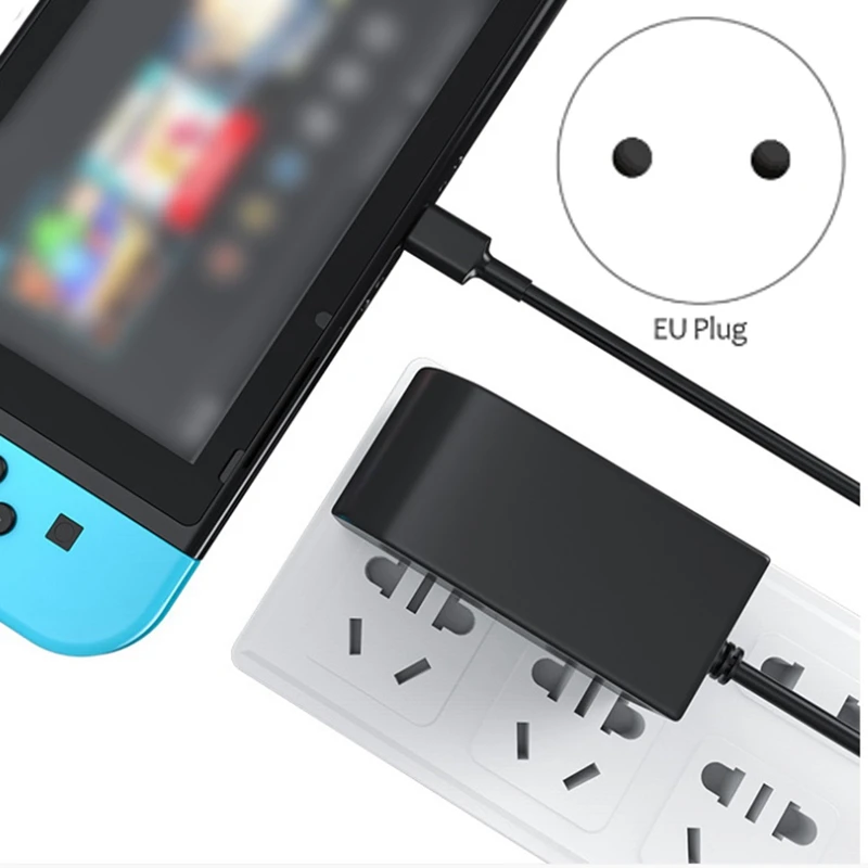 Зарядное устройство для Nintendo Switch дорожное настенное зарядное 15 В/2 6 А с кабелем USB