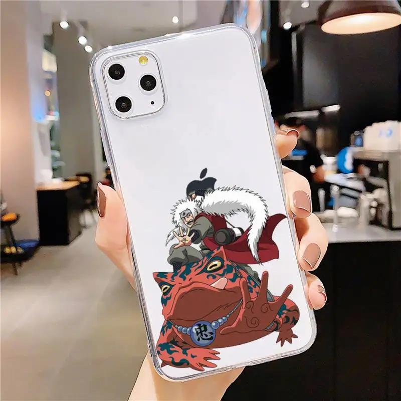 

Naruto Cartoon Anime Sasuke Phone Case Transparent soft For iphone 5 5s 5c se 6 6s 7 8 11 12 plus mini x xs xr pro max