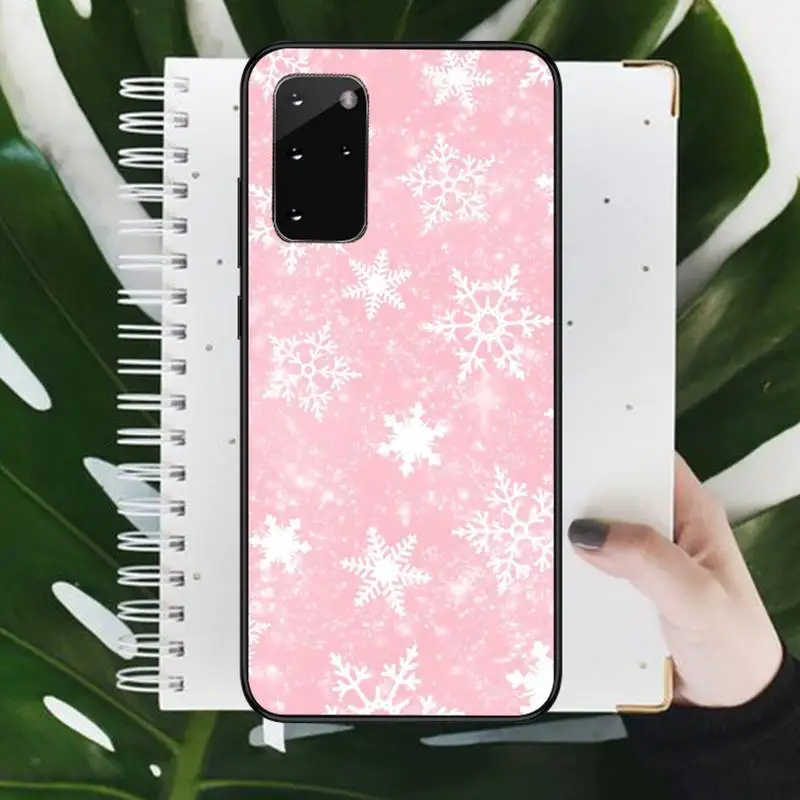 

Merry Christmas snowflake Ice flower Phone Case For Samsung galaxy A S note 10 7 8 9 20 30 31 40 50 51 70 71 21 s ultra plus