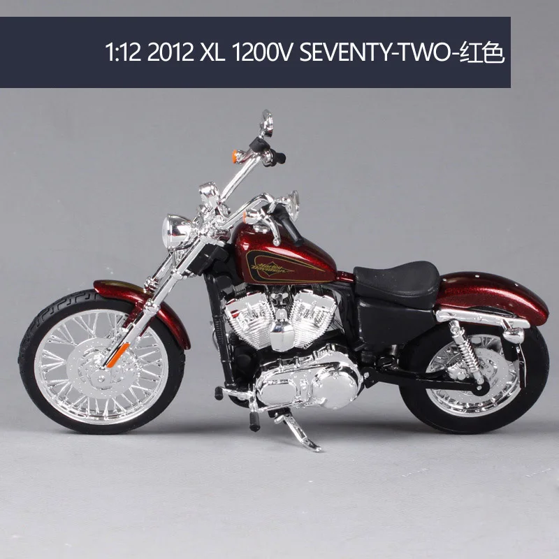 Maisto 1:12 Harley Davidson 2012XL 1200V 70 two мотоцикл металлическая модель игрушки для детей