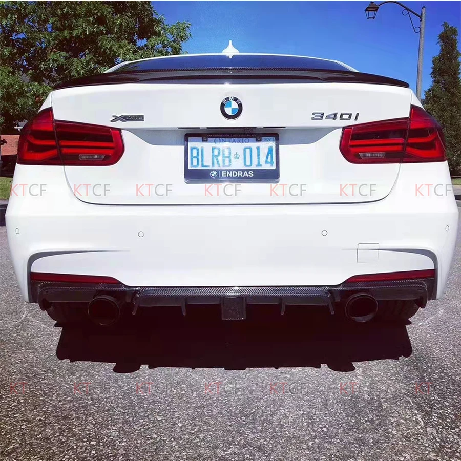 Диффузор для заднего бампера из углеродного волокна спойлер с подсветкой BMW 3