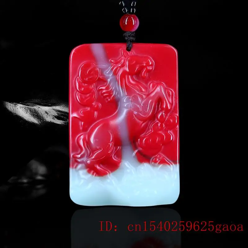 Нефритовая подвеска в виде лошади резные подарки ювелирные изделия