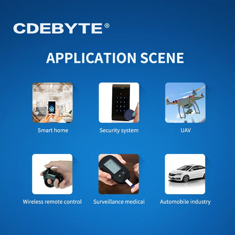 

nRF52840 2.4GHz Bluetooth5.0/4.2 8dBm SMD CDEBYTE E73-2G4M08S1CX Transmitter and Receiver rf Module IPEX antenna