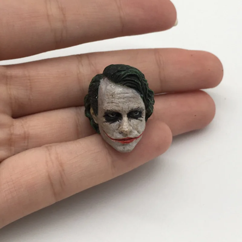 Подвижная модель 1/6 Scale мужской клоун Heath Ledger настоящая резьба по голове dark knight joker