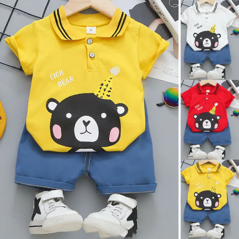 

Kids Clothing Children's Korean Fashion Creative Baby T-shirt Cartoons Boy Girls Clothes 4-6 Years