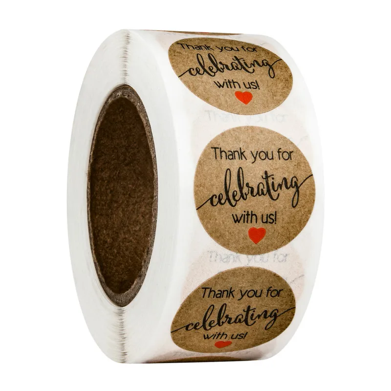 500 шт/рулон Свадебные праздничные украшения для Хэллоуина бумажные бирки спасибо