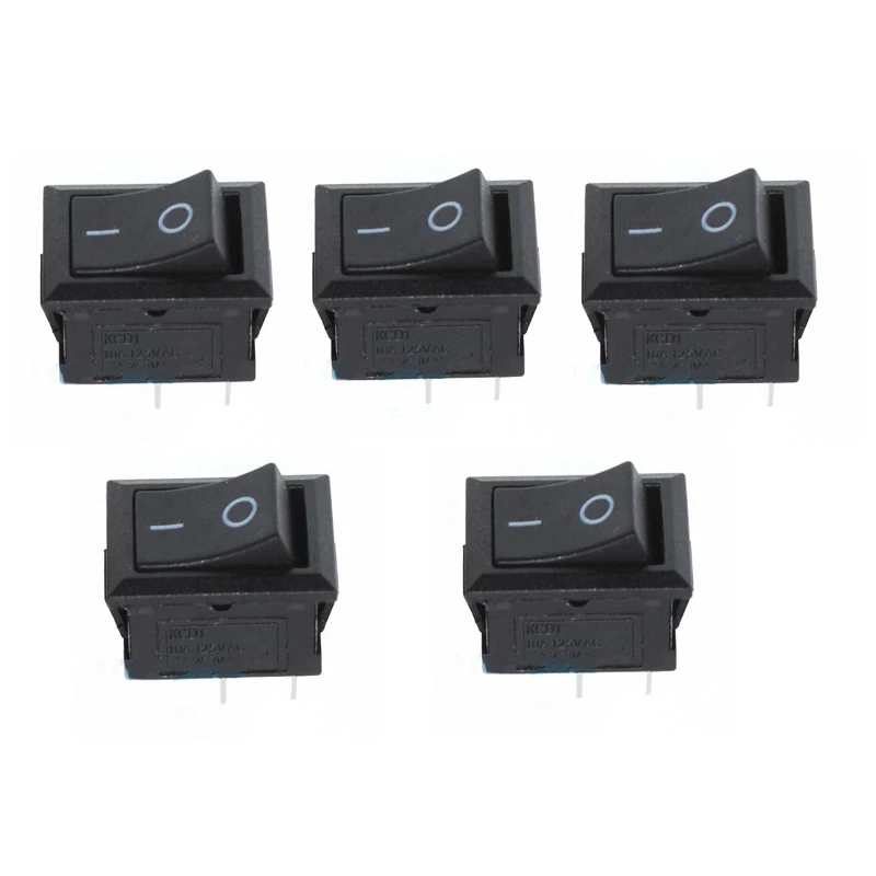 5 шт. мини перекидной клавишный выключатель 2 Pin SPST On/Off мгновенный выключенный