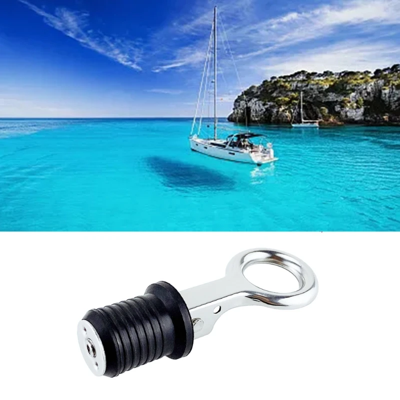 

Круглая резиновая пробка для дренажа лодки, нержавеющая ручка для морских лодок, дренажные пробки для корпуса лодки, круглая ручка, дренажн...