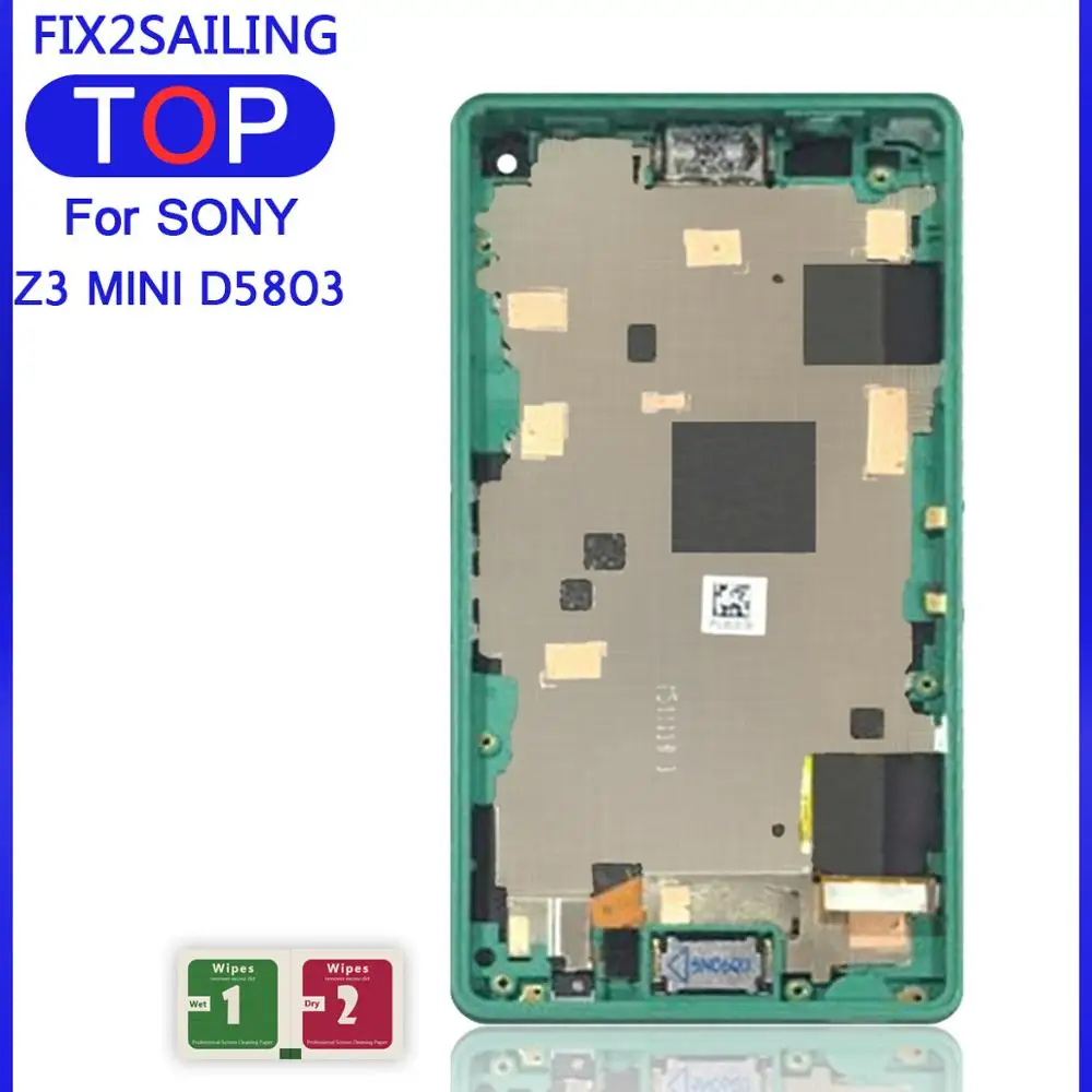 Новый дисплей для Sony Xperia Z3 Compact LCD сенсорный экран с рамкой Mini D5803 D5833|Экраны