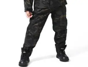 pants Уличная камуфляжная Водонепроницаемая детская тактическая куртка TAD из кожи акулы, флисовая куртка для охоты, Детская армейская одежда A9290 - Цвет: pants