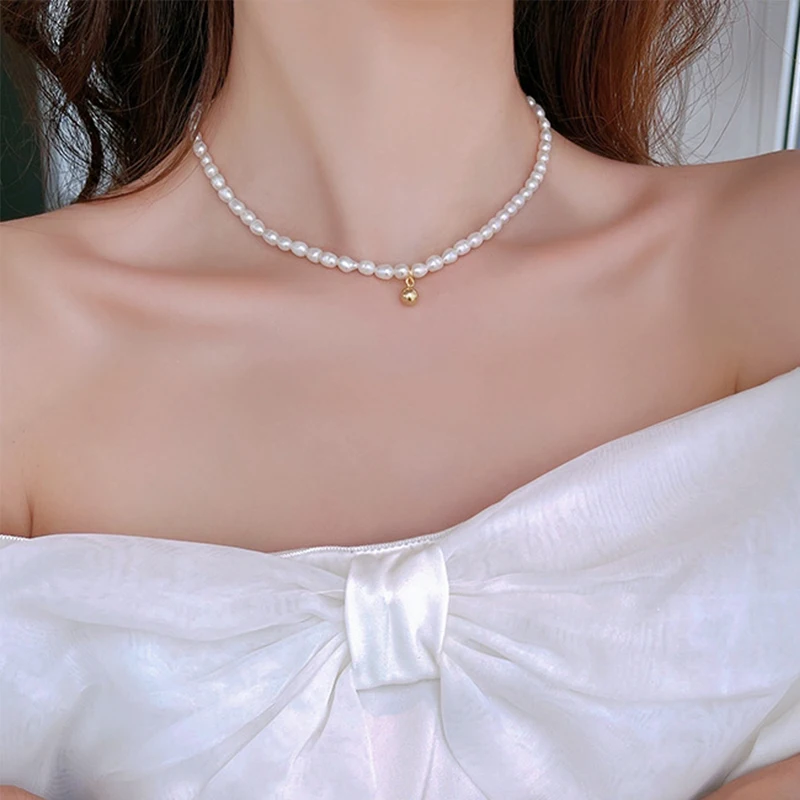 Женское многослойное ожерелье с подвеской бабочкой металлическое жемчужной