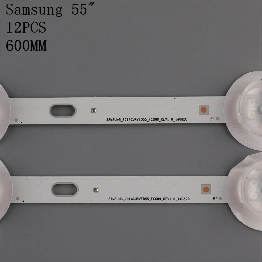 12Pcs/Kit LED Strip For 55 TV SAMSUNG_2014CURVED55_FCOM9_REV1.0_140820 55CA9550 SVS550AB5 L55H9600A-CUD LTA550FW01 TX-55CR430E
