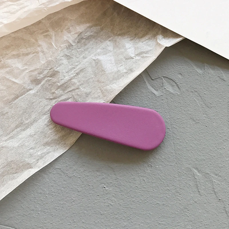 Цветные цветные заколки для волос детей матовые ярких цветов девочек аксессуары