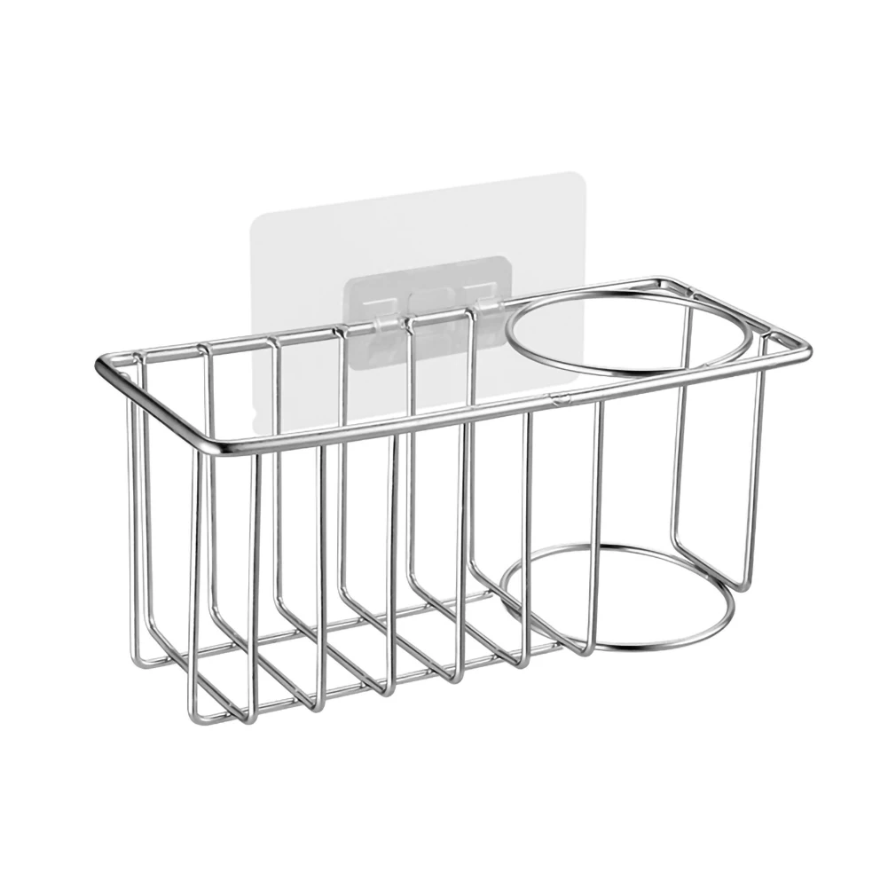 

Stainless Steel Sink Drain Hanging Basket Kitchen Storage Basket Sink Rack Rag Hanger Kitchen Sponge Holder Sink Caddy Organizer