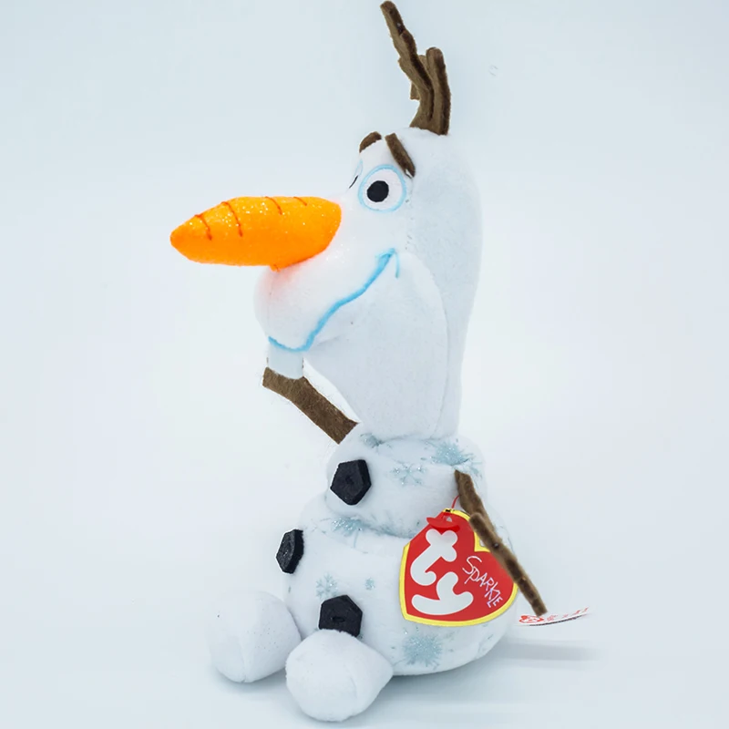 15CM Ty Beanie Plush Animal Olaf Sven The Reindeer Collectible Deer Doll Big Glitter Eyes Birthday Christmas Gift Children Toys images - 6