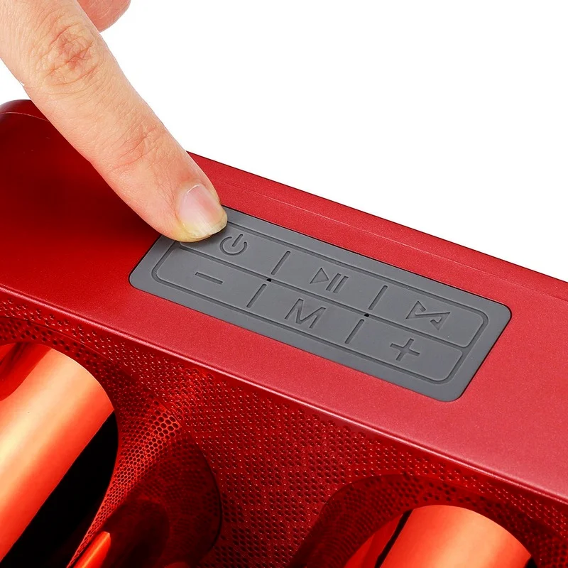 

New Rechargeable Portable Wireless Bluetooth Speaker FM Radio TF Card CSR5.0 Super Bass Sound Stereo Speaker with Mic