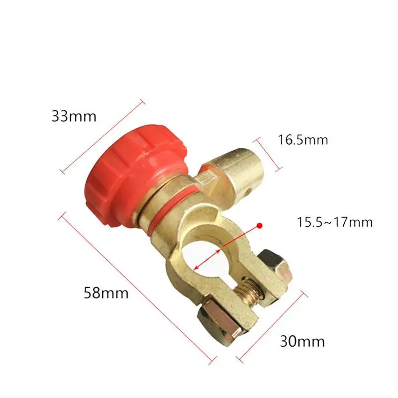 

L Shape Battery Terminal Link Switch Quick Cut-off Wholesale For 17mm Diameter Part Head Pile Truck Auto For Car Disconnect Q2P7