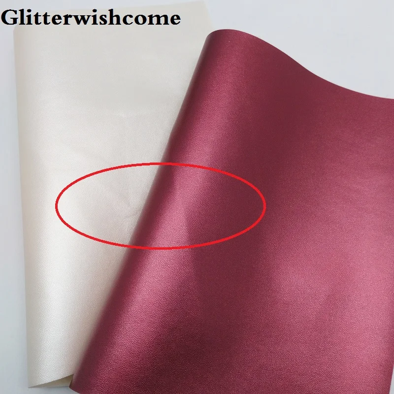 Ткань Glitterwishcome 21x29 см Размер A4 винил для бантов мягкая кожа наппа ткань из