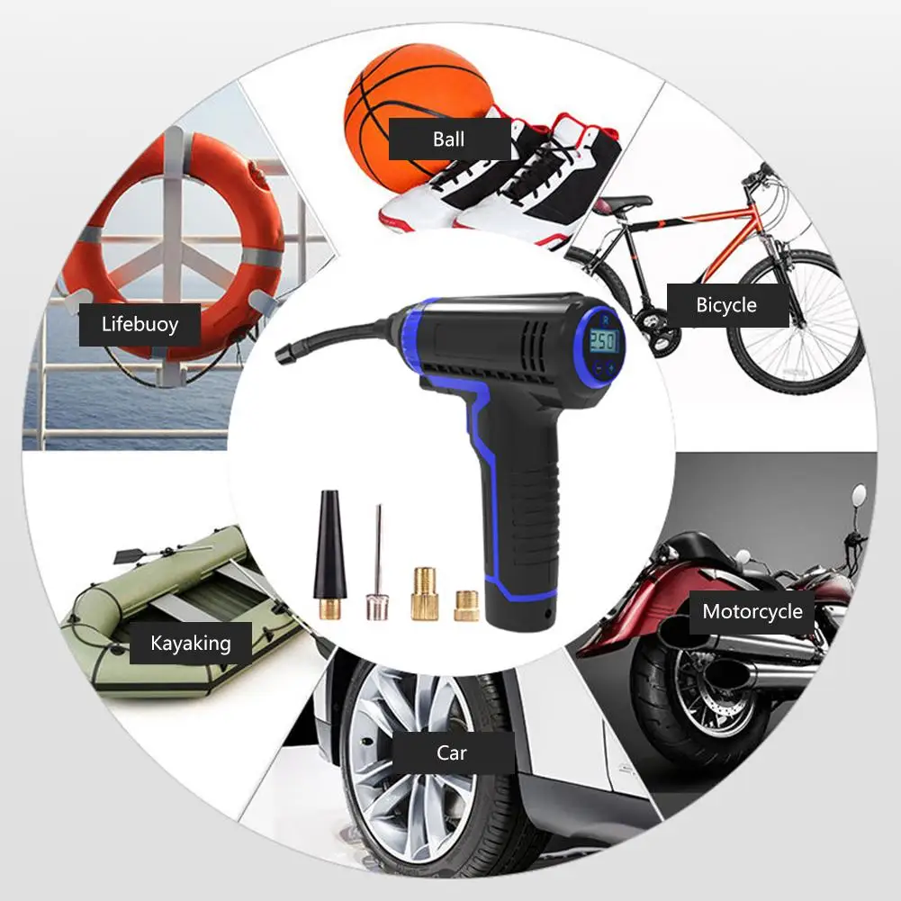 vender Display Digital Inteligente De Carregamento Sem Fio Portátil De Ar Do Carro Bomba Carro Compressor De Ar Portátil Tire Inflator Bomba Elétrica LEVOU