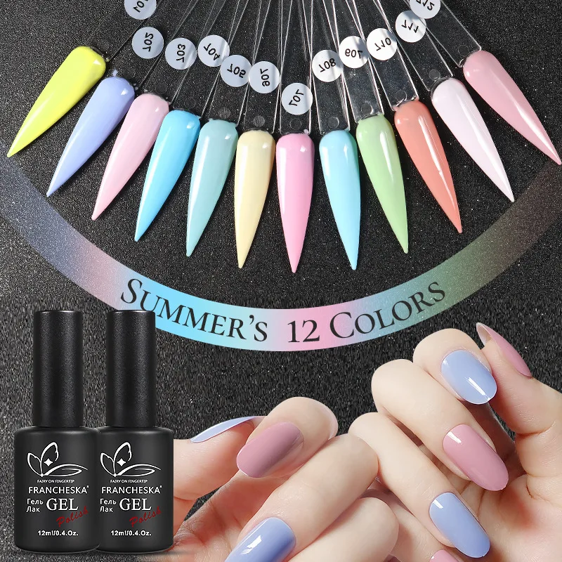 

FRANCHESKA Painting Gel Nail Polish Semi Permanent 12ml DIY Design All For Manicure Varnish Hybrid Lacquer Paints Gel Polish New