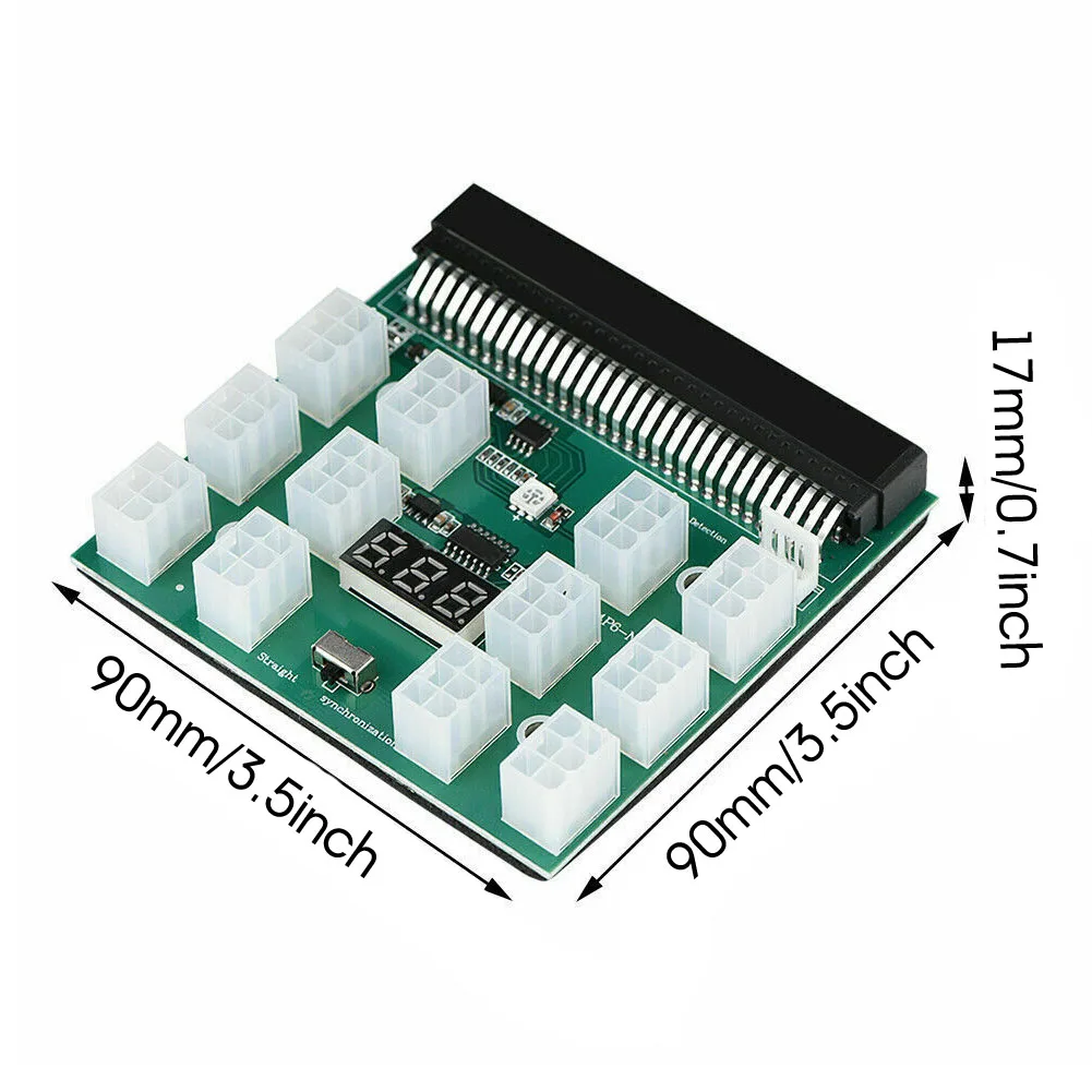 

For HP PSU GPU 6PIN 1600W Mining Power DPS-1200FB 12Ports Breakout Board
