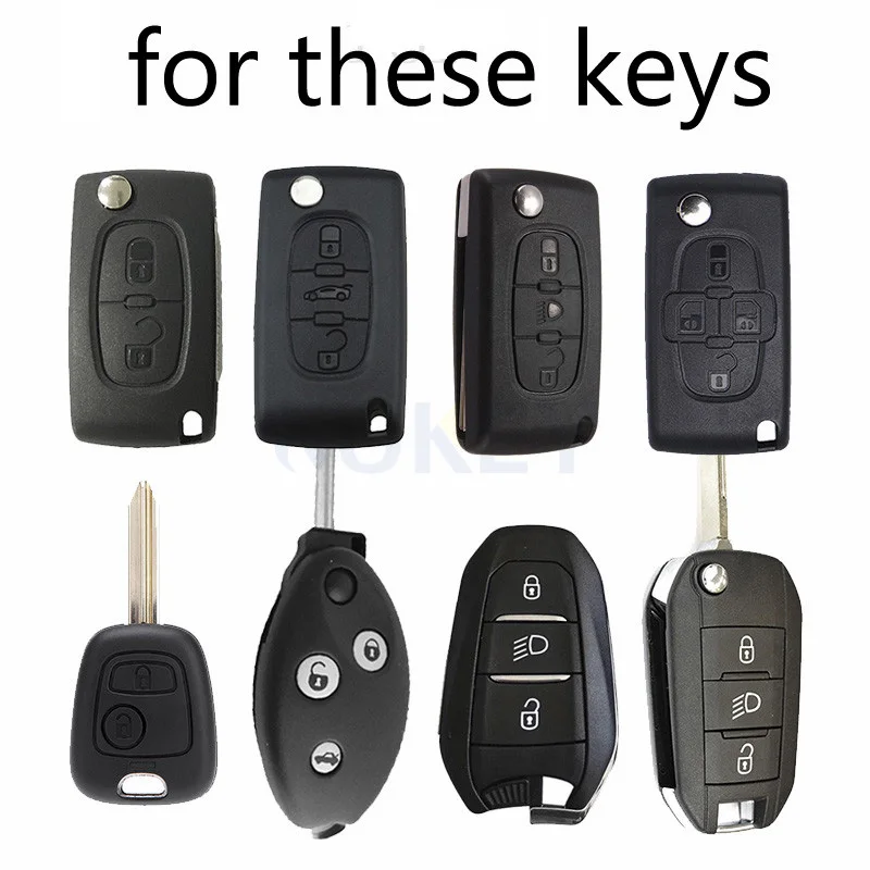 Силиконовый ключ чехол Fob дистанционный крышка для Citroen C1 C2 C3 C4 C5 DS3 DS4 Picasso Xsara peugeot