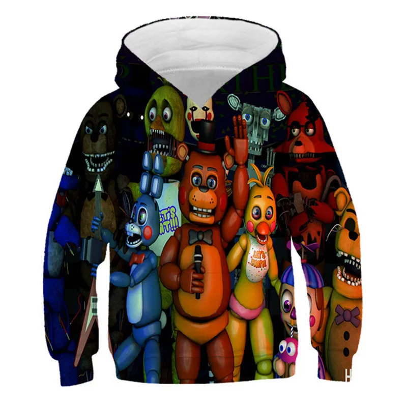 Купи Fashion 3d Cartoon 5 Night At Freddy FNAF Sweatshirt Hoodies Children Clothes For Boys And Girls Long Sleeve Hoodie Kids Top за 788 рублей в магазине AliExpress