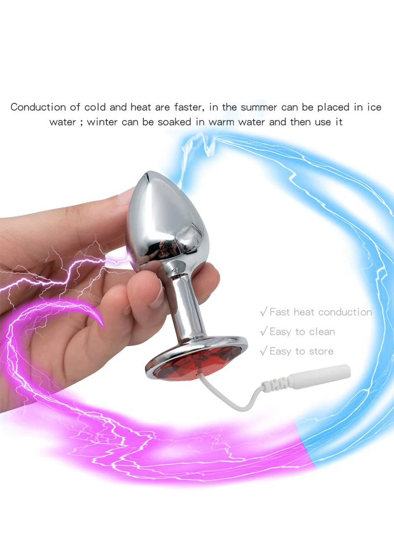 Мощный БДСМ электробокс металлическая Анальная пробка для пениса с