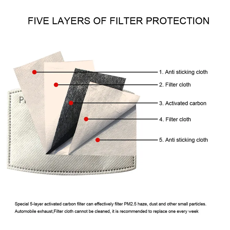 Маска для защиты рта PM2.5 хлопковая маска от пыли и дыхания респиратор с фильтром