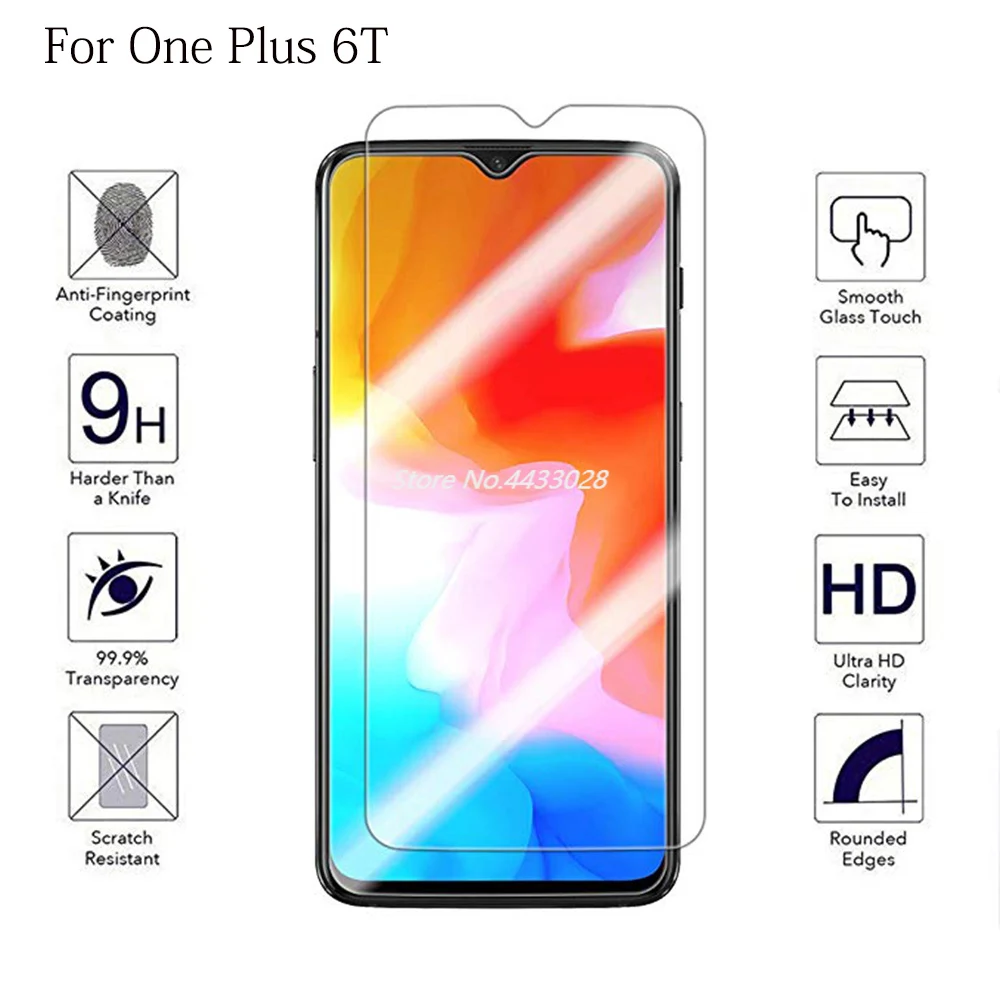 Закаленное стекло с полным покрытием для телефона 1 + Oneplus 6 6T полное клеевое
