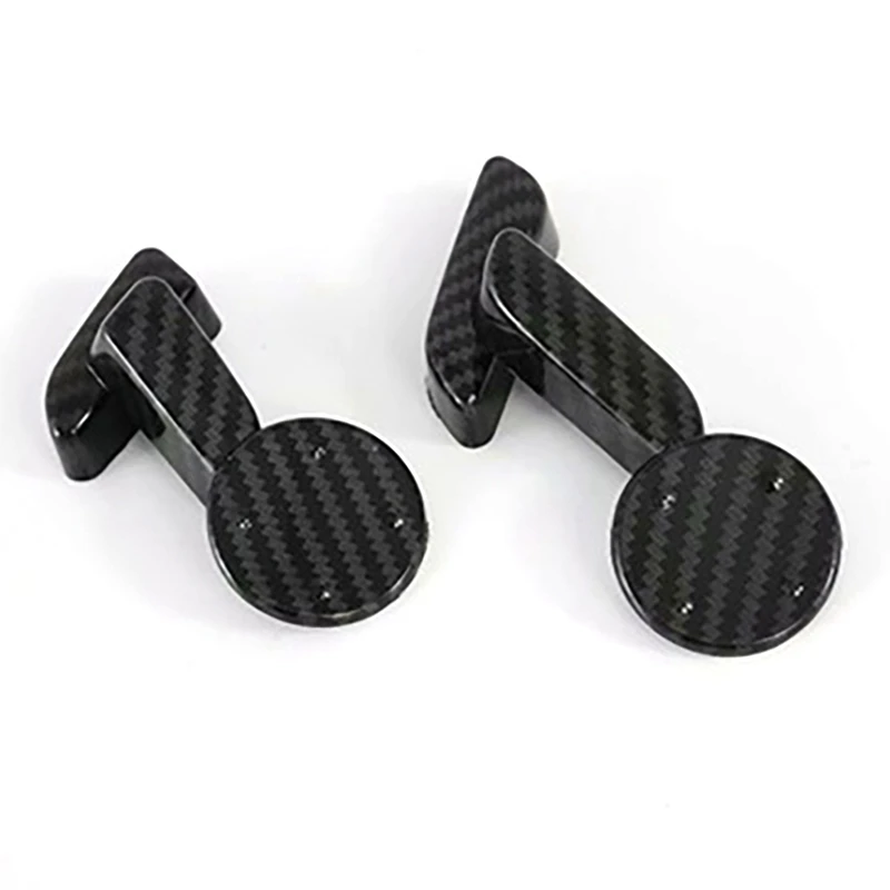 

Car Seat Adjustment Decoration Black Carbon Fiber Pattern Interior Accessories for Tesla MODEL S/X