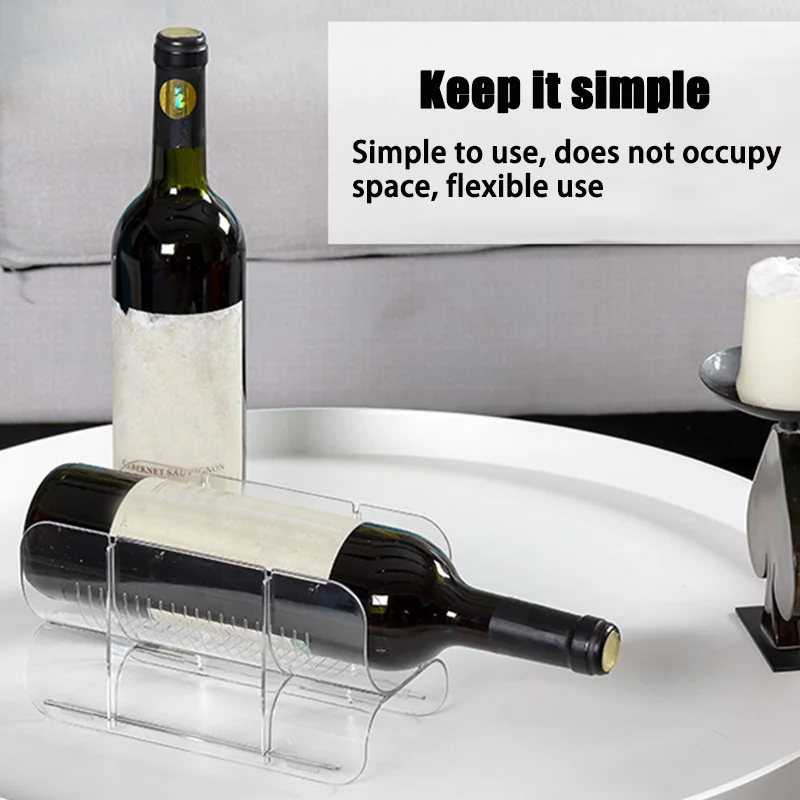 Пластиковая Самостоятельная Винная стойка Штабелируемый органайзер для