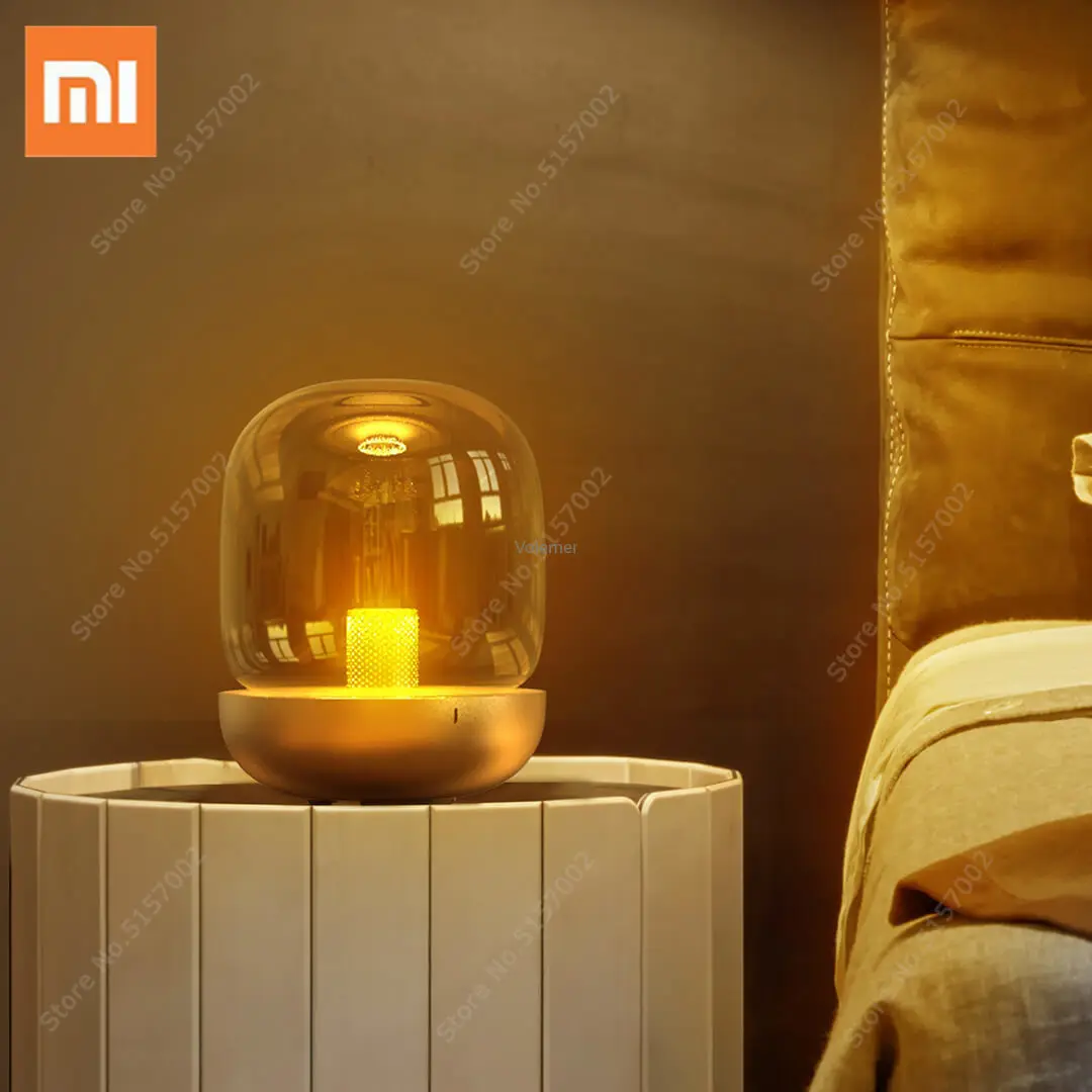 

Xiaomi MIDIAN Music Atmosphere Light Bedside Lamp Wireless Bluetooth-compatible Speaker No-Blue Light Night Light with Mijia APP