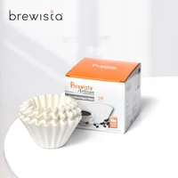 brewista cake type hand pushed coffee filter paper drip filter wave type filter coffee paper 50100 pieces