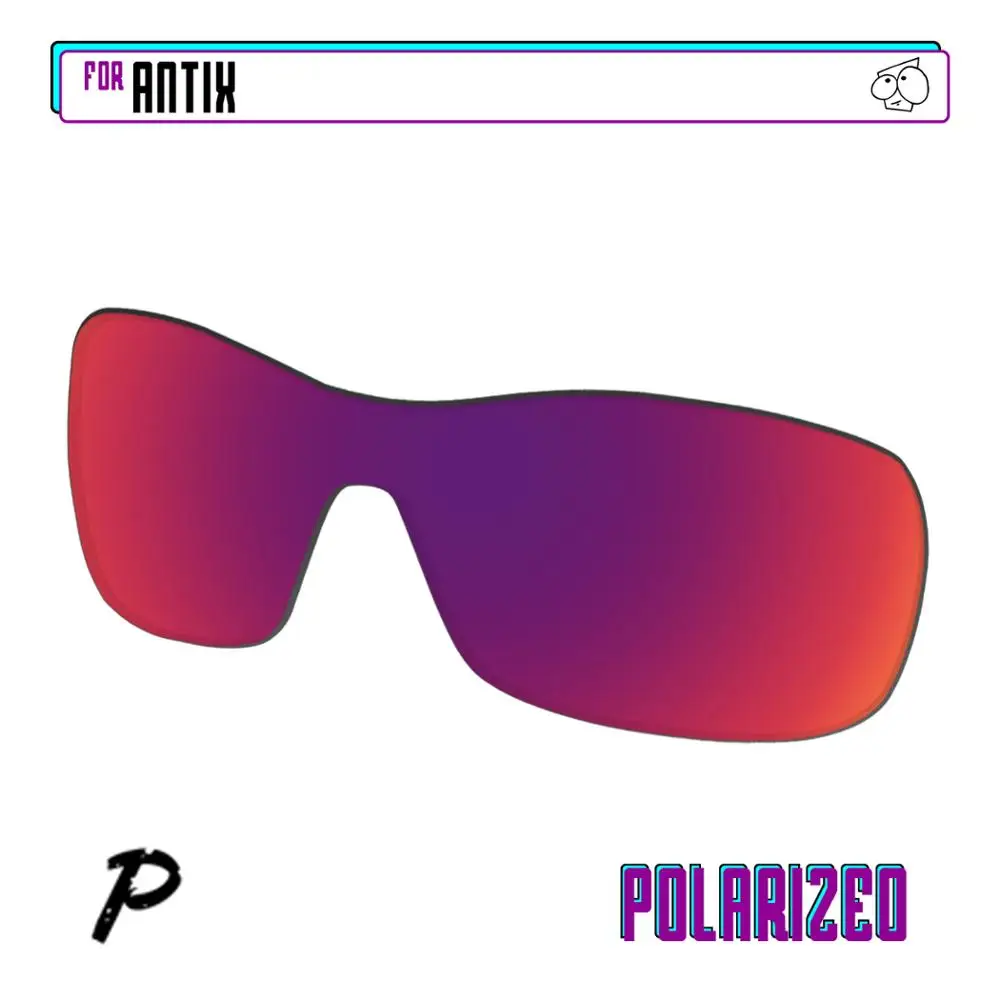 EZReplace Polarized Replacement Lenses for - Oakley Antix Sunglasses - Midnight Mirrior