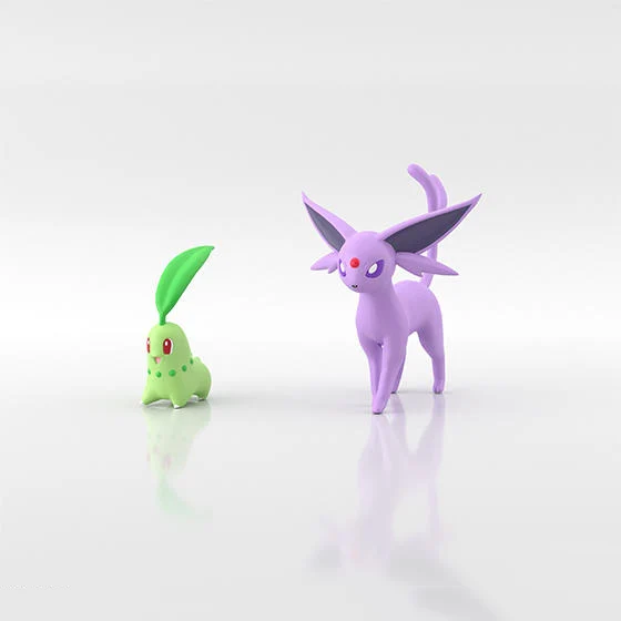 Оригинальная Сборная модель Bandai кукла-Покемон в масштабе мира фигурка эльфа Johto
