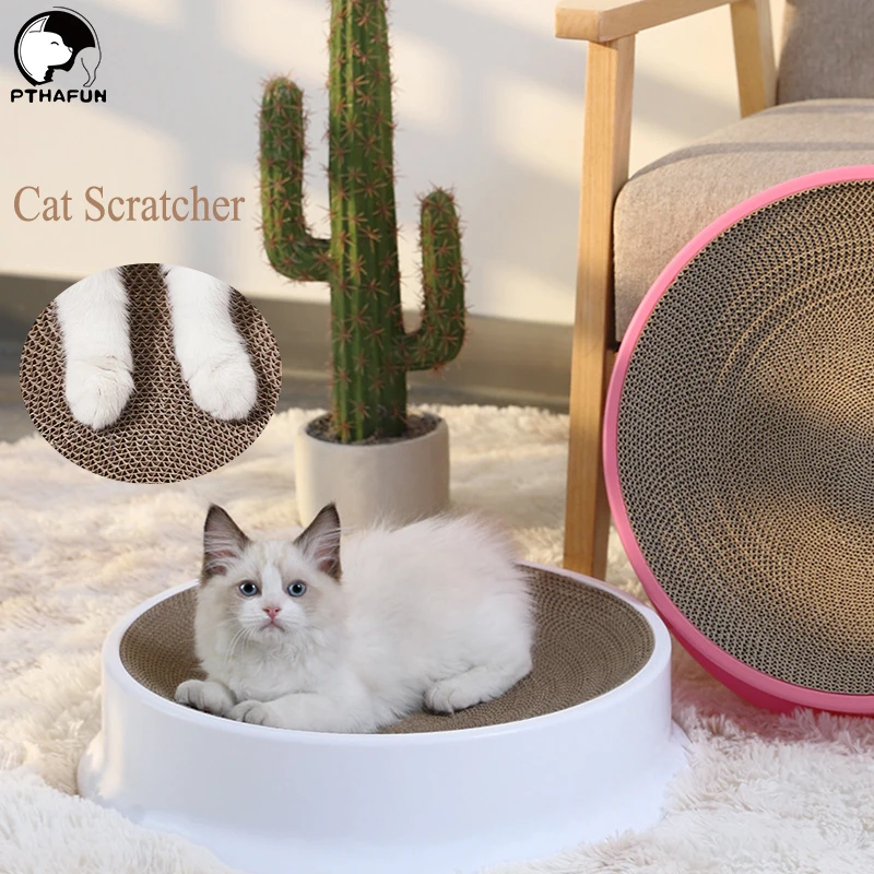

PTHAFUN Cat Scratcher Kitten Scratch Board Cats Scratch Tool Cat Scratching Board That Can Play and Sleep Cat Paw Care Products